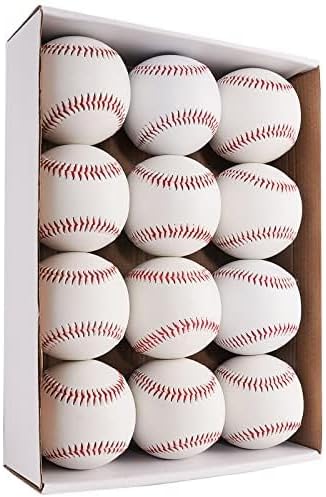 12 Balls Official Size Practice Training Baseballs