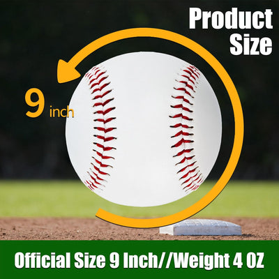 12 Balls Official Size Practice Training Baseballs